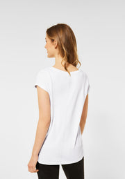 Street One - T-shirt i modal och bomull