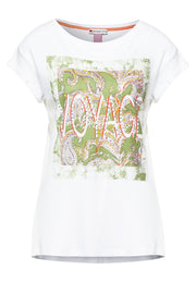 Street One - T-shirt i modal och bomull