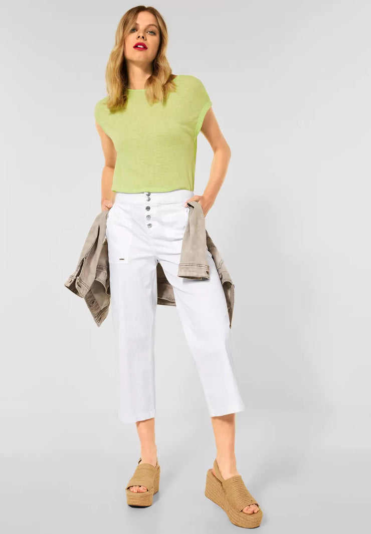 Street One - Casual fit papertouch byxa