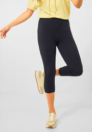 Street One - Mörkblå leggings i bomull