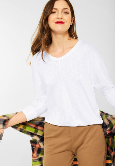 Street One - Ellen vit viskostopp