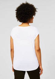 Street One - T-shirt med bröstficka