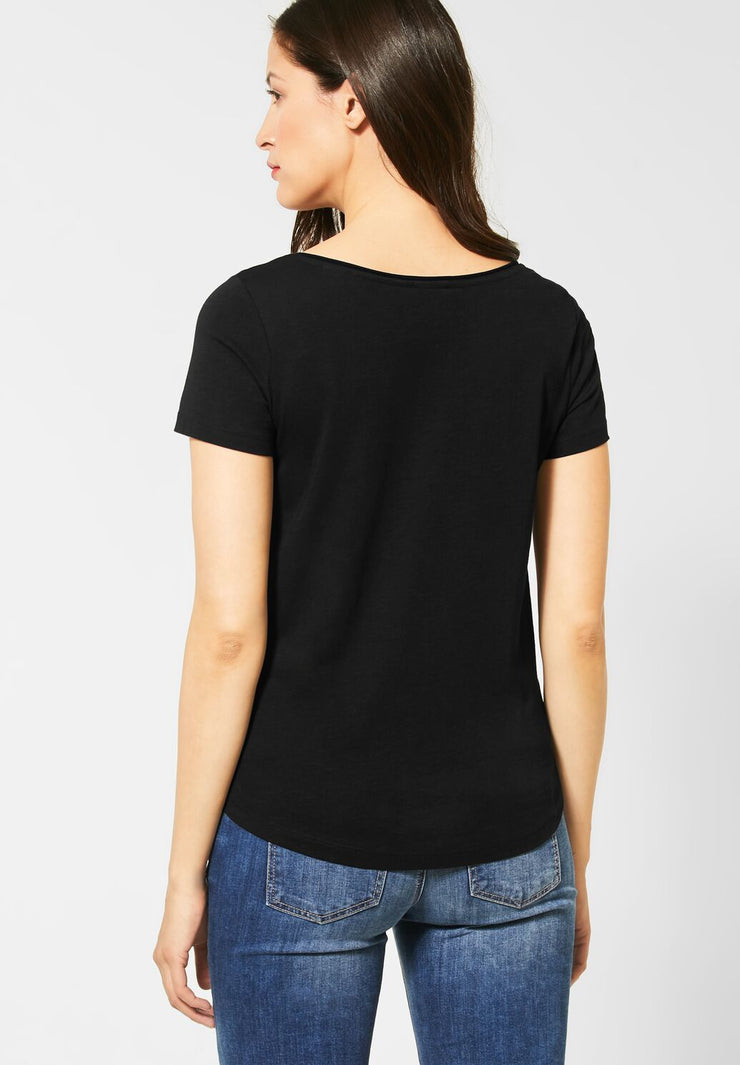 Street One - Svart T-shirt Gerda